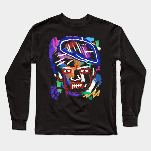 Black Panther Party Graffiti Street Art Long Sleeve T-Shirt by Noseking